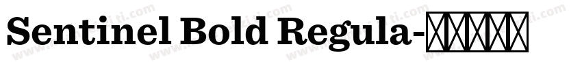 Sentinel Bold Regula字体转换
